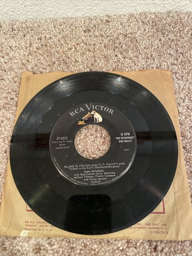 Rpm vinyl harry bellafonte - rpm,